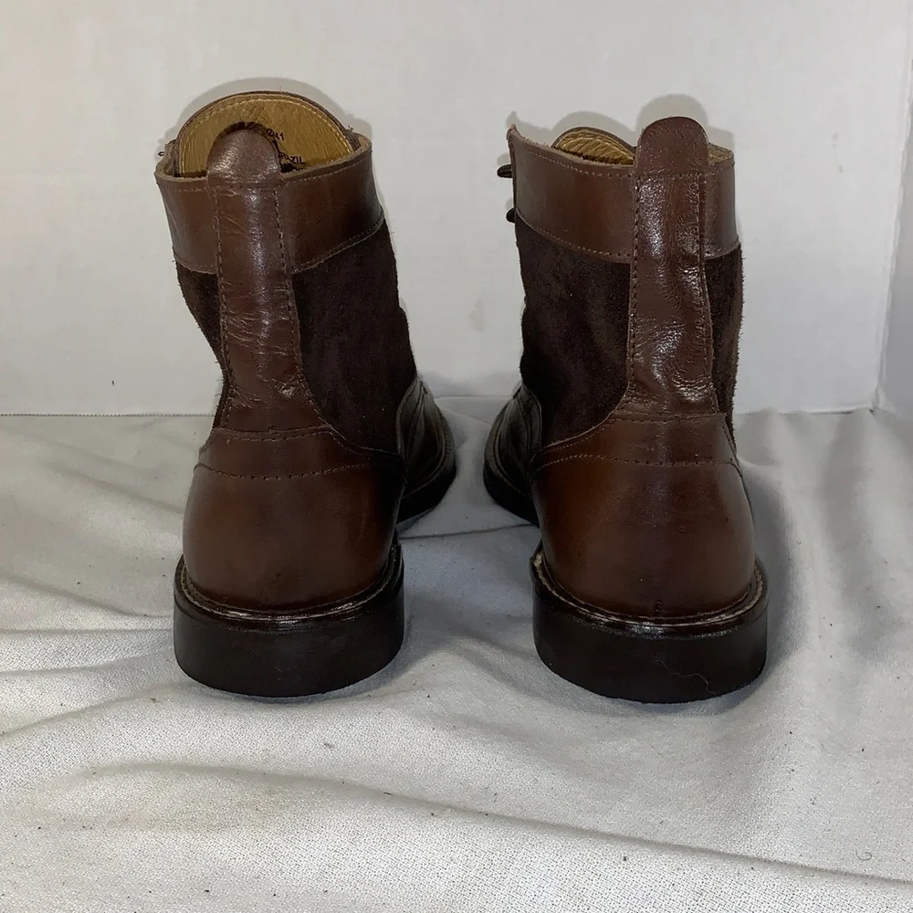 Saks Fifth Avenue Men's Dark Brown Leather & Suede Chukka Boots